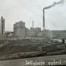 Paberi- ja puupapivabriku vaade eestpoolt
