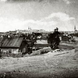 Vaade Tartu mnt Ülemiste ehk Sossi mäe tõusult 19.sajandil