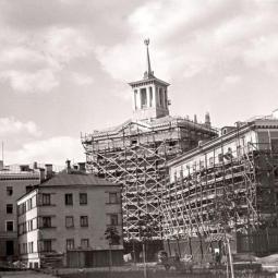 Tartu maantee nn Torniga maja ehitus 1955